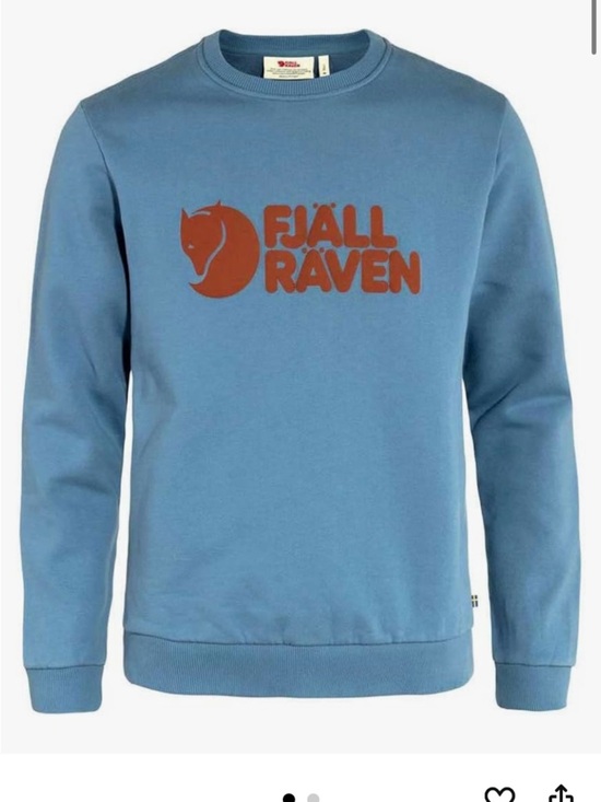 Fjallraven Sweaters - Fjallraven Women's Blue Logo Crewneck Sweater